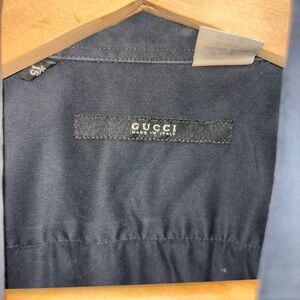 VINTAGE GUCCI button down black shirt